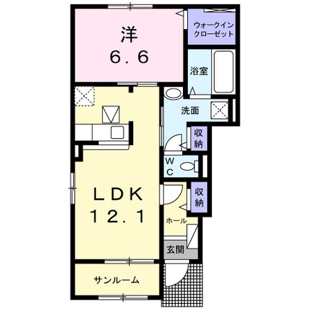 アヴニールⅡの物件間取画像